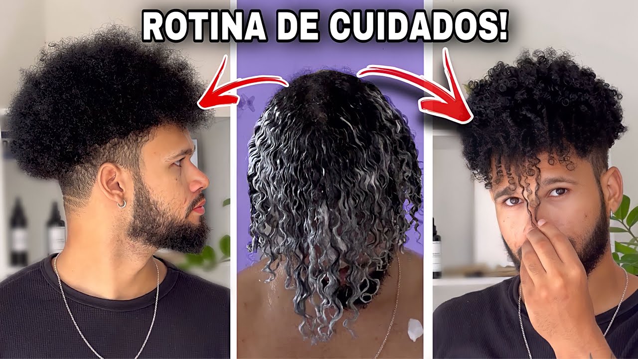 MINHA ROTINA DE CUIDADOS DURANTE UMA SEMANA | CABELO CRESPO 4A - CABELO CACHEADO MASCULINO