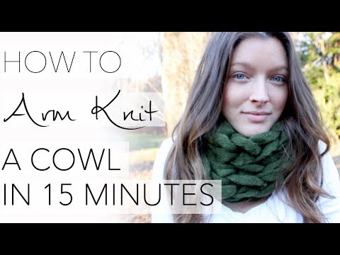 How to Arm Knit a Cowl in 15 Minutes - with Simply Maggie