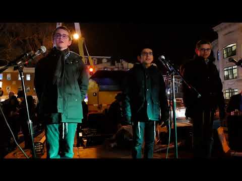 The Cheder choir celebrates Chanukah in Morristown