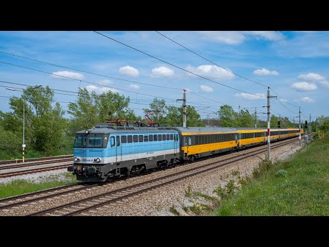 Bahnverkehr zum Flughafen Wien in Mannswörth (4K)