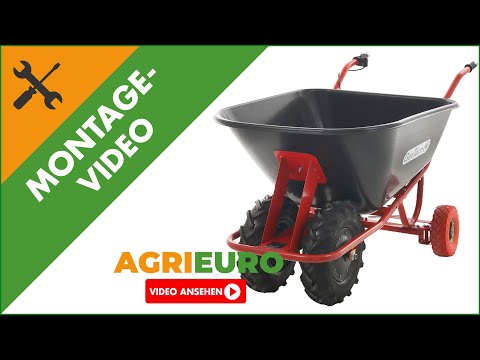 Montagevideo Elektrische Schubkarre GeoTech CAR 300T-160 - Akku 40V und 6 Ah