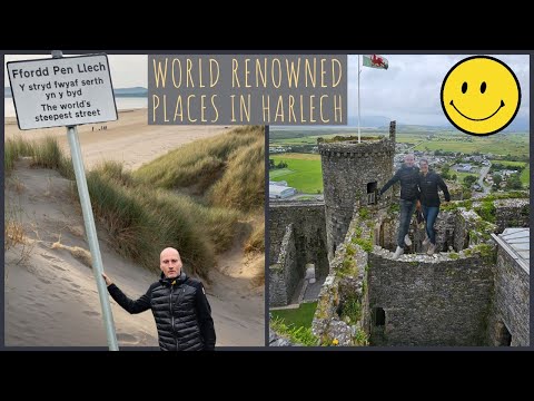 Harlech - Worlds Steepest Street? world's most calming beach, huge castle. Beauty in Snowdonia