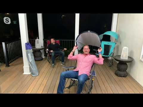 GCI Outdoor Shady Rocker Elite with Collapsible Sunshade on QVC
