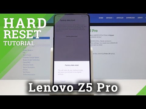 How to Perform Hard Reset of Lenovo Z5 Pro - Reset by Settings / Wipe Data