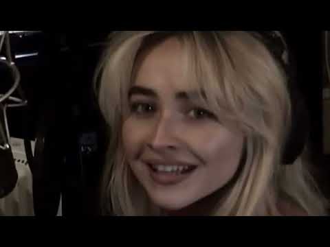 Sabrina Carpenter during the making of "Man's Best Friend" 🐾