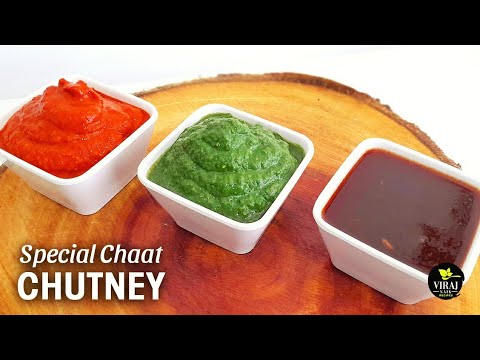 3 Chat Chutney Recipes | Red Chutney | Green Chutney | Imli Ki Chutney | Street Style Chutney