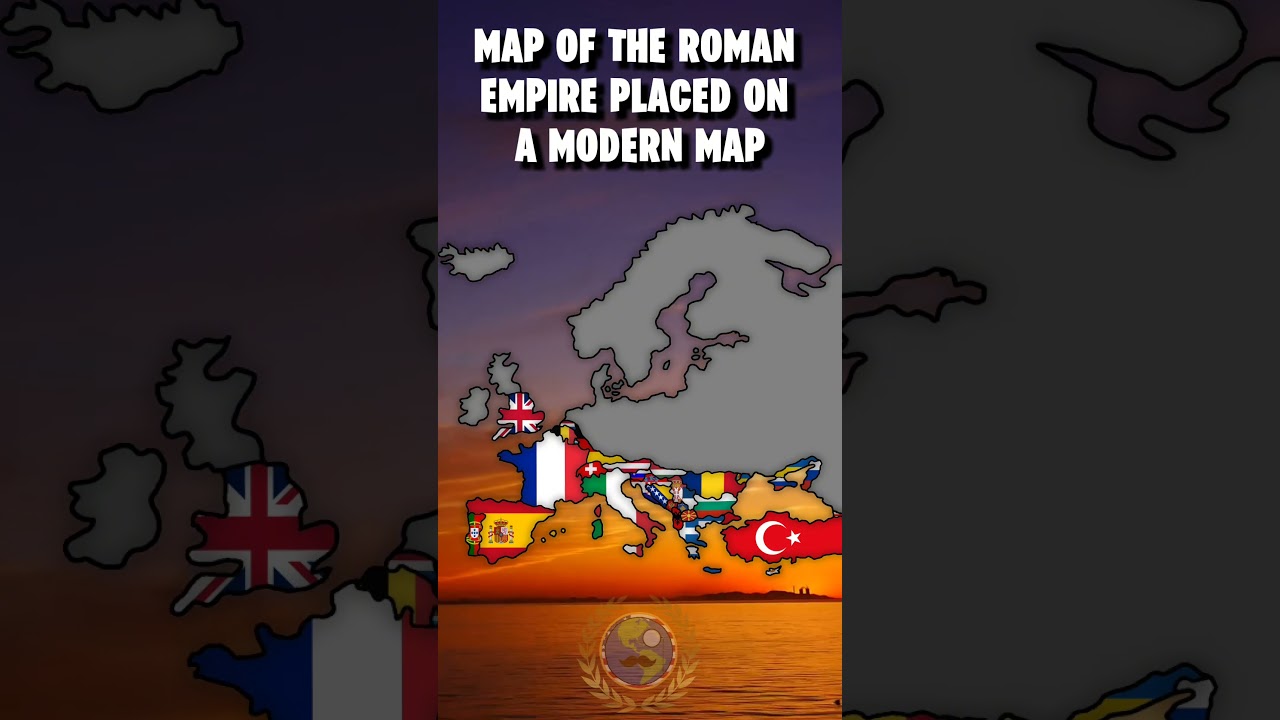 The Roman Empire Placed On a Modern Map #romanempire #rome #geography #mapping #history #map #maps