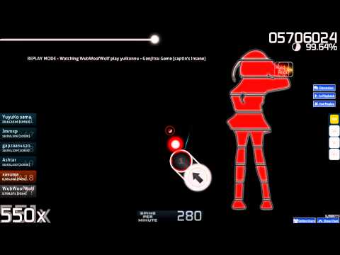 Osu! - Yuikonnu - Genjitsu Game [Captin's Insane][HDHR][by WubWoofWolf]