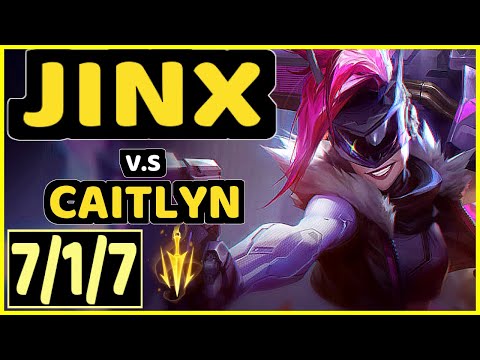 THEUSMA (JINX) vs CAITLYN - 7/1/7 KDA BOTTOM ADC GAMEPLAY - BR Ranked MASTER