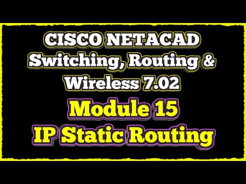 NETACAD Switching, Routing, and Wireless Essentials 7.02, 📡 Module 15: IP Static Routing