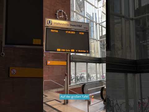 Verkehr in Köln lahmgelegt: So leer ist der Hauptbahnhof am Montagmorgen