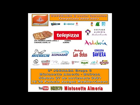 SF2, JORNADA 8. MINTONETTE ALMERIA - MAIRENA VOLEY CLUB