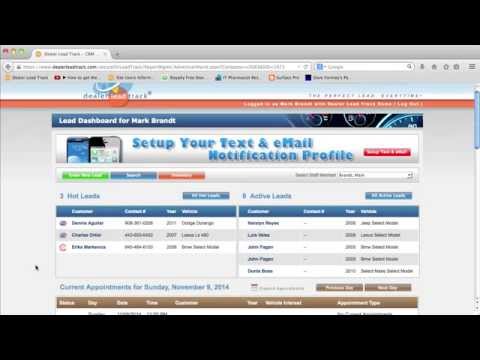 Dealer Lead Track Tutorial Preview