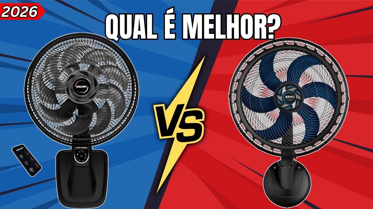 Mallory Smart Control ou Arno Xtreme Force Breeze? Qual o MELHOR Ventilador de Parede?