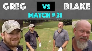 Match #21. Greg VS Blake at Cedar Lake in Loganville. 8/14/20, The Back 9
