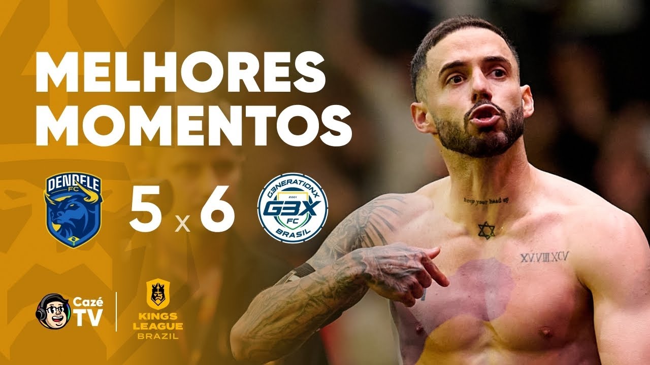 MELHORES MOMENTOS: DENDELE 5 X 6 G3X | KINGS LEAGUE BRASIL | QUARTAS DE FINAL DA KINGS CUP