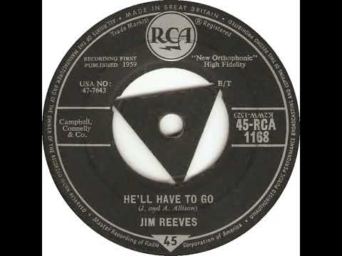 UK New Entry 1960 (71) Jim Reeves - He'll Have To Go