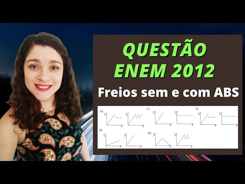 Questão de dinâmica Enem 2012 / " Os freios ABS são uma importante medida ...