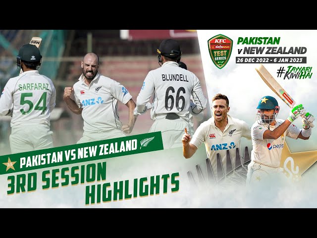 3rd Session Highlights | Pakistan vs New Zealand | 2nd Test Day 3 | PCB | MZ2L