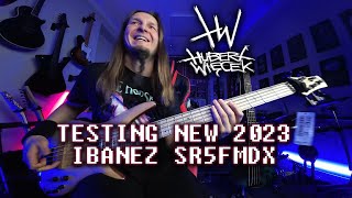 Video thumbnail for Testing new Ibanez SR5FMDX2 by Hubert Wiecek