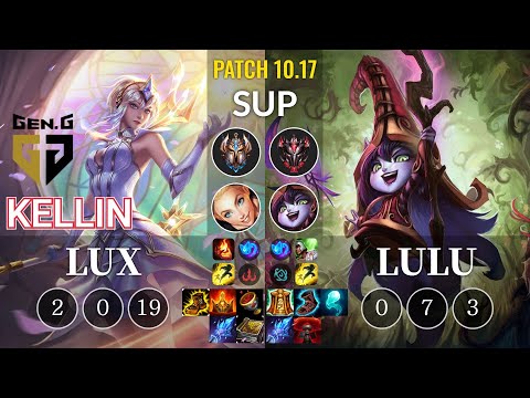 GEN Kellin Lux vs Lulu Sup - KR Patch 10.17