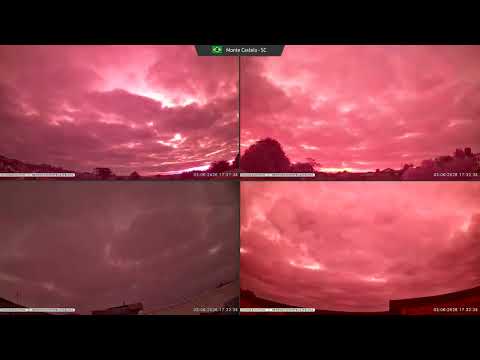 Timelapse do céu - Uma semana em alguns instantes em Santa Catarina - Monte Castelo - 08/06/2026