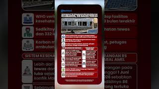 WHO Ungkap 190 Serangan ke Sektor Kesehatan Lebanon, 128 Nakes Tewas
