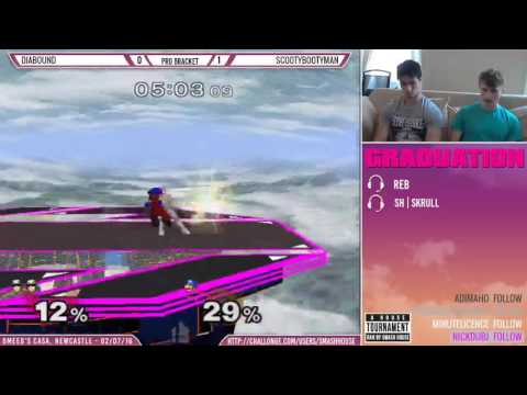 Graduation Losers R1 - Diabound (Falcon) vs ScootyBootyMan (Mario)