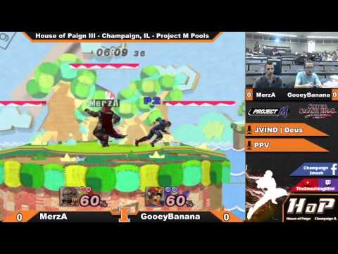 [House of Paign III] Merza (Ganondorf) vs. GooeyBanana (C. Falcon) Project M Pools