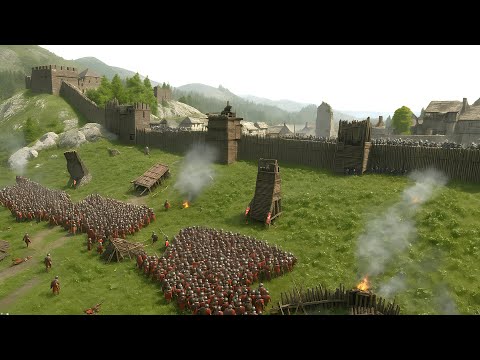 Epic Siege Battle – 2500 Vlandians vs 2500 Sturgians | Mount & Blade 2 Bannerlord
