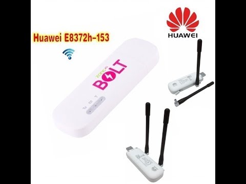New Huawei E8372 E8372h 153 with Antenna 4G LTE 150Mbps USB WiFi Modem
