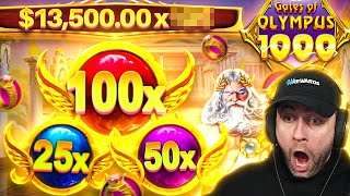 I SPUN in a $100,000 MAX BET BONUS on GATES of OLYMPUS 1000!!! (Bonus 