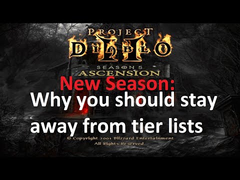 PD2 - Season 5 - Season Starter - Common Mistake: Following a tier list