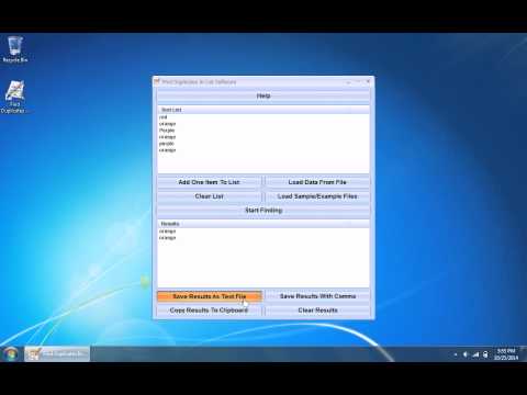 Find Duplicates In List Software