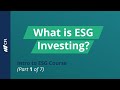 What is ESG Investing | Intro to ESG Course (Part 1 of 7)