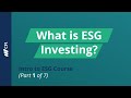 What is ESG Investing | Intro to ESG Course (Part 1 of 7)