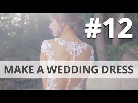 How to make your own Wedding Dress DIY Part 12 | Preparing to Sew the Zipper into the Skirt