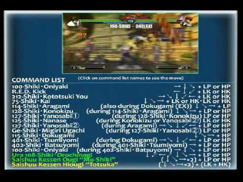 nests style kyo command list & combos