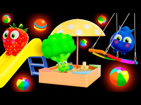 ???????? Funky Fruits at the Playground | Baby Sensory Dance Party & Fun Animation! ????