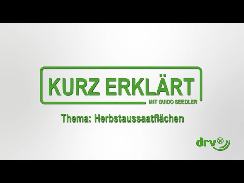 Herbstaussaatflächen – Kurz Erklärt mit Guido Seedler