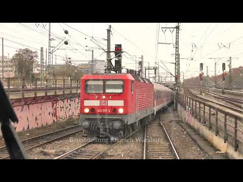 Führerstandsfahrt Bw Stuttgart - mit BR 101 rein & raus