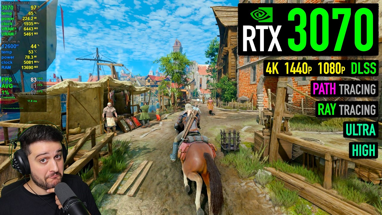 RTX 3070 - The Witcher 3 Remastered - I thought it would be worse!