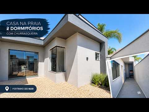 🏖️ CASA NA PRAIA COM 2 DORMITÓRIOS + CHURRASQUEIRA | CONFORTO E PRATICIDADE