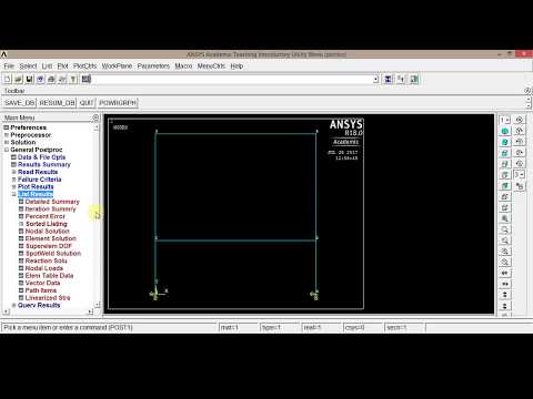 Estudo de frequência natural no APDL