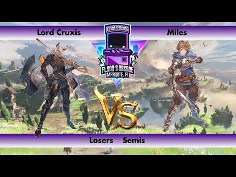 Flynn's Arcade 080 Losers Semis - Lord Cruxis (Eustace) Vs. Miles (Gran) Granblue Fantasy Versus