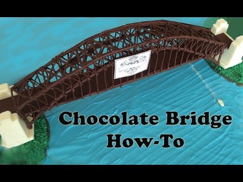 巧克力雪梨海港大橋澳洲日煙花如何烹飪安里爾登。 (Chocolate Sydney Harbour Bridge Australia Day fireworks HOW TO COOK THAT Ann Reardon)