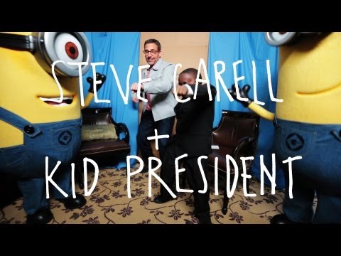 KID PRESIDENTがSTEVE CARELLにDESPICABLE ME 2について語る! (KID PRESIDENT talks to STEVE CARELL about DESPICABLE ME 2!)