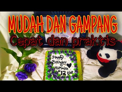 Bolu Ulang tahun simpel dan praktis