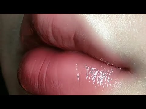 Red and Beautiful girl lips || Lips on kiss ||