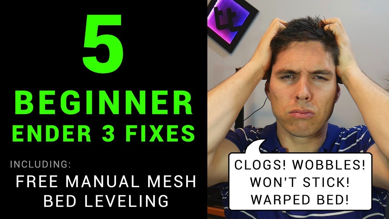 5 beginner Ender 3 fixes - featuring manual mesh bed leveling guide
